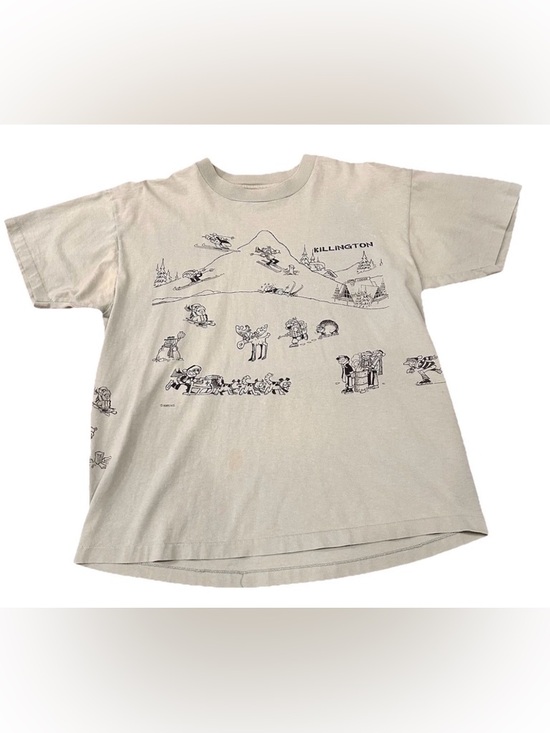 Anvil Other - Vintage Killington Vermont TShirt Shirt Skiing Double Sided Long Sleeve XL Tee